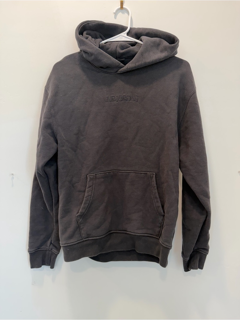 Air Jordan Black Hooded Pullover Sweatshirt